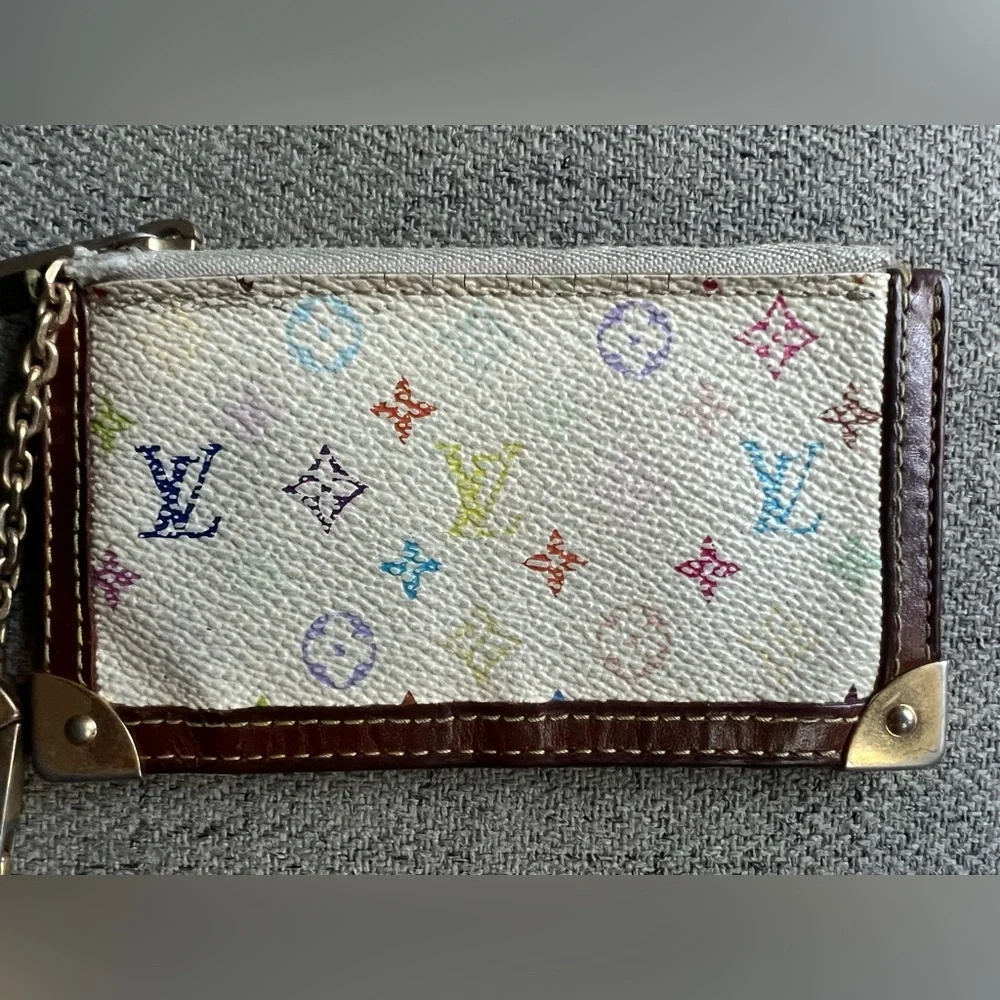 Louis Vuitton Multicolor Murakami Monogram Key Pouch Vintage